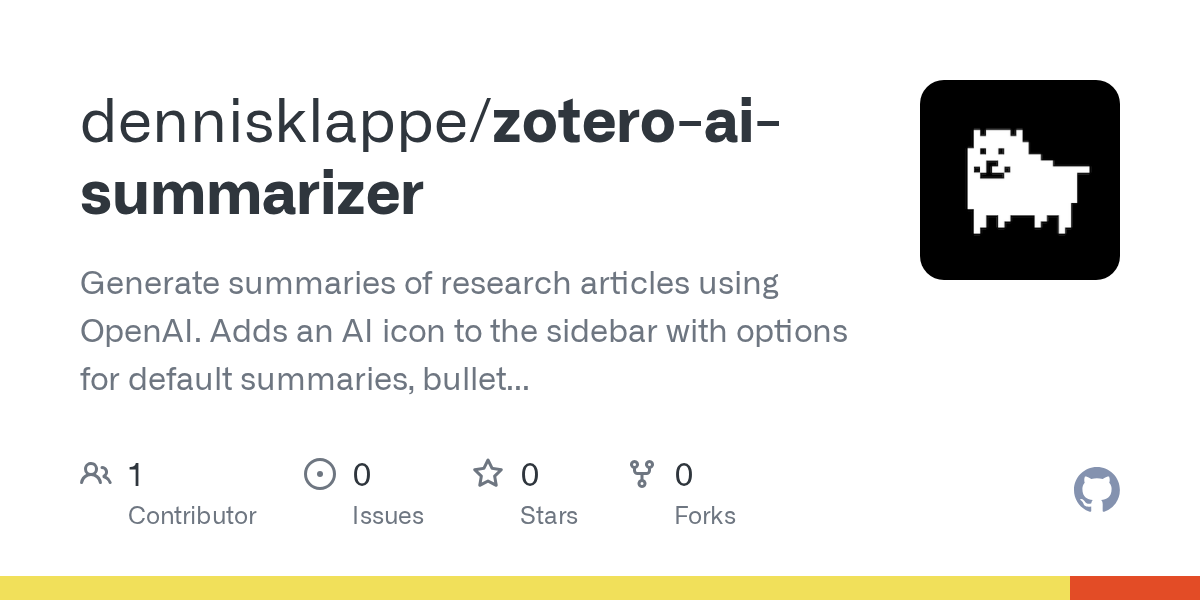 Zotero AI Summarizer
