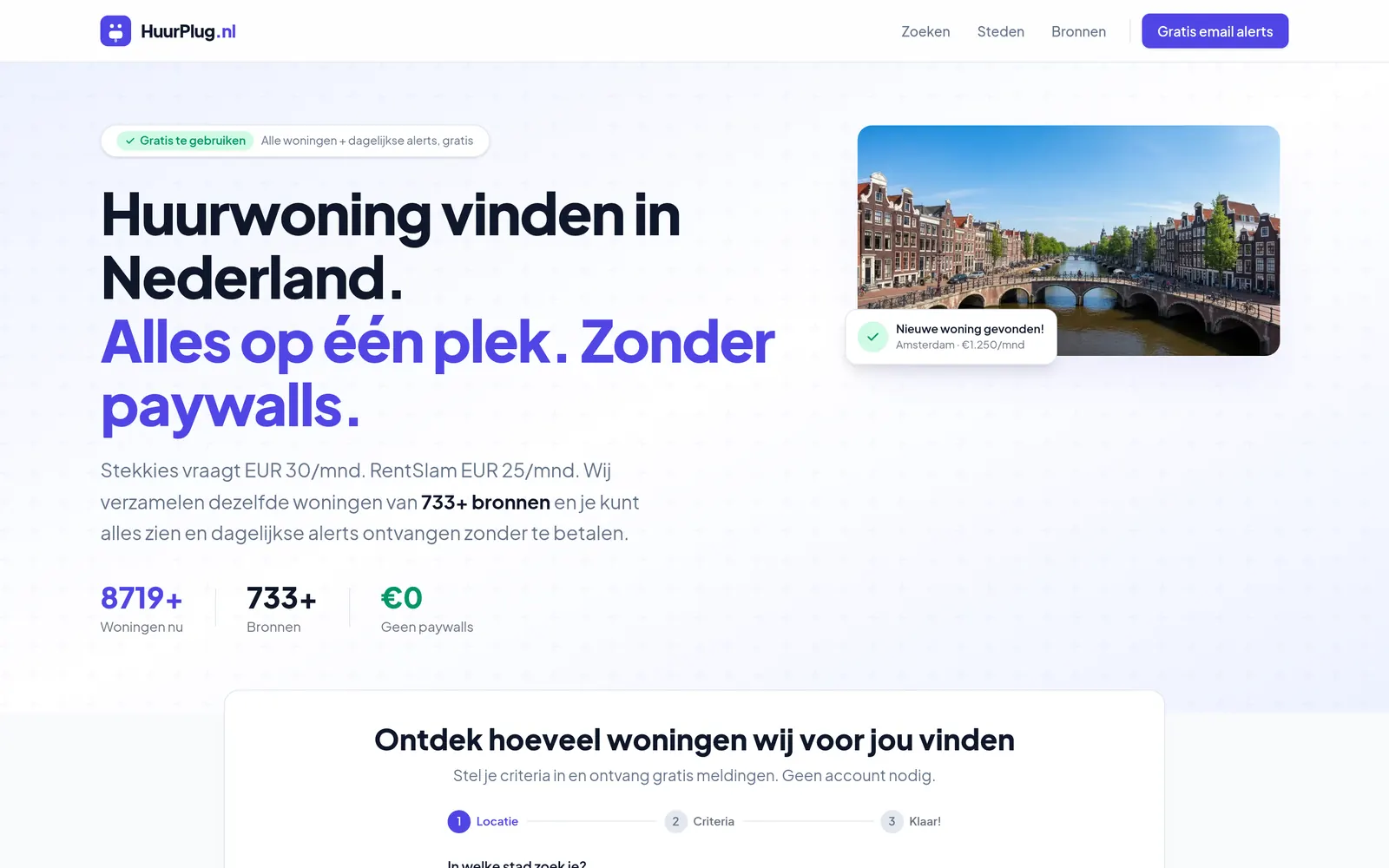 HuurPlug: Every Dutch Rental, No Paywall