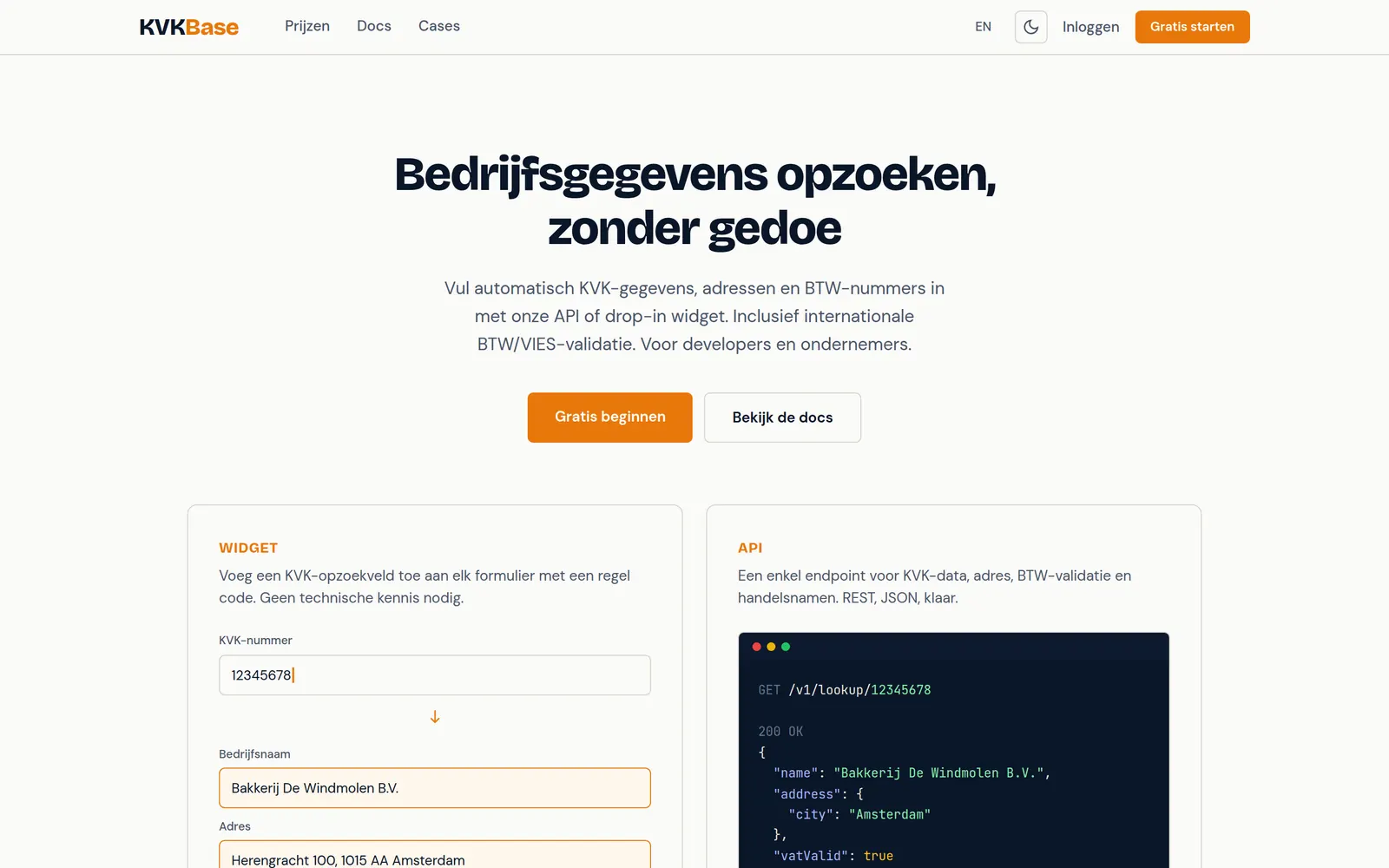 KvKBase: Dutch Company Data in One API Call